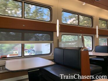 Amtrak Flexible Dining Car Service - Review, 